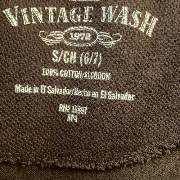 Vintage wash brown polo top girls - Picture 10 of 11